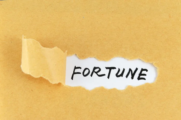 Fortune word — Stock Photo, Image