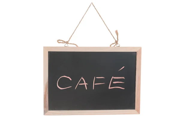 Cafe word on blackboard — Stock Photo, Image