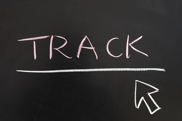 Track word — Stock Photo, Image