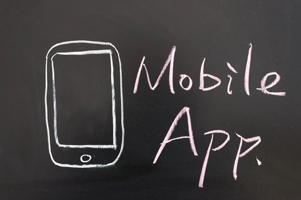 Concepto de aplicación móvil — Foto de Stock