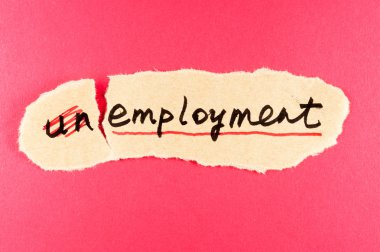 Unemployment to employment clipart