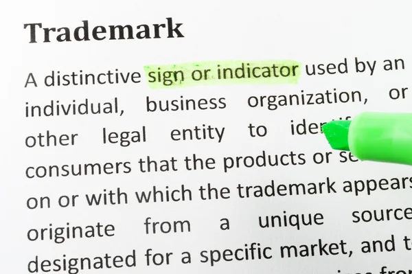 Trademark — Stock Photo, Image