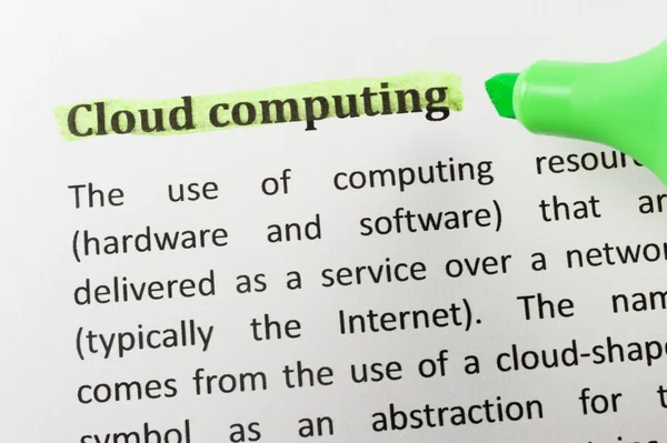 Cloud computing — Stock Photo, Image