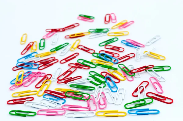 Colorful paper clips — Stock Photo, Image