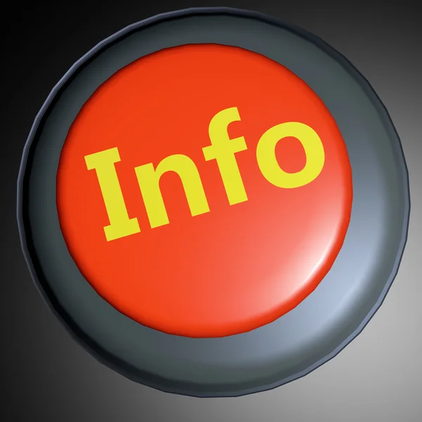 Info 3D button — Stock Photo, Image