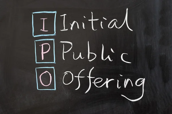 IPO - Initial public offering — Stock Photo, Image