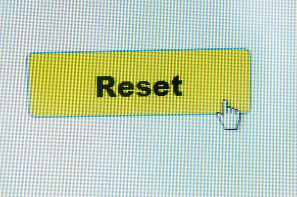 Tlačítko reset — Stock fotografie