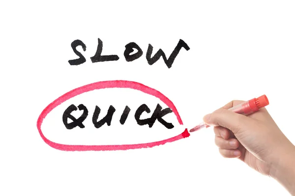Slow or quick — Stock Photo, Image