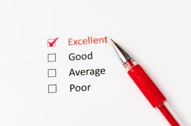 mükemmel, iyi, ortalama veya yoksul