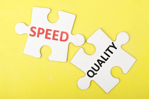 Speed versus quality — Stock Photo, Image