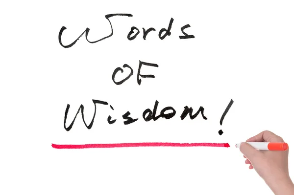 Słowa mądrości — Zdjęcie stockowe