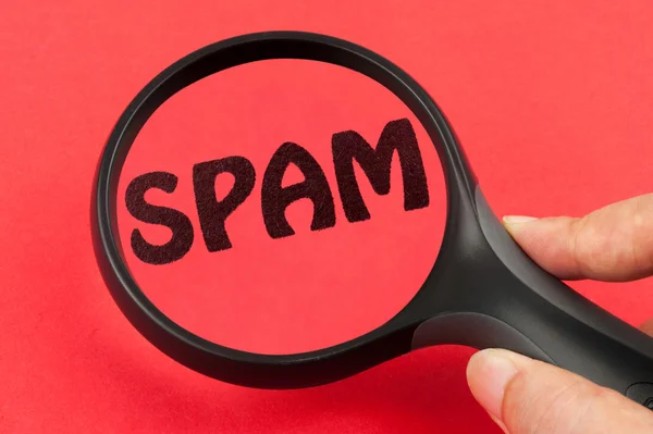 Discovering spam concept — Stock Photo, Image