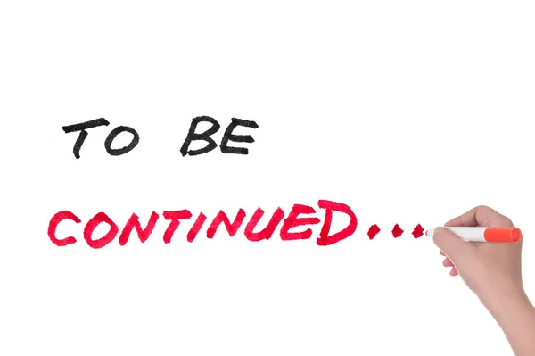 To be continued — Stock Image To be continued Stock Photo