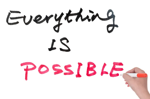 Everything is possible — Stock Photo, Image