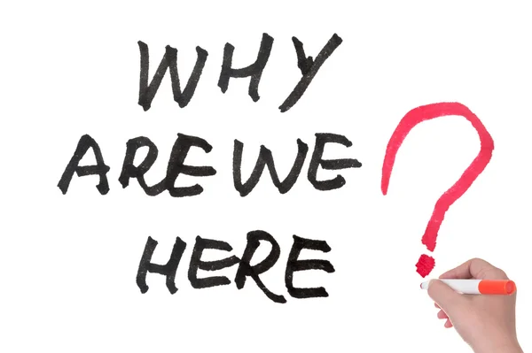 Why are we here? — Stock Photo, Image