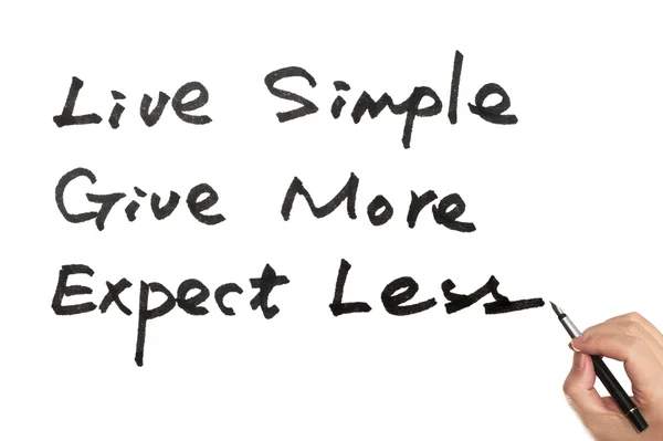 Live eenvoudig concept — Stockfoto