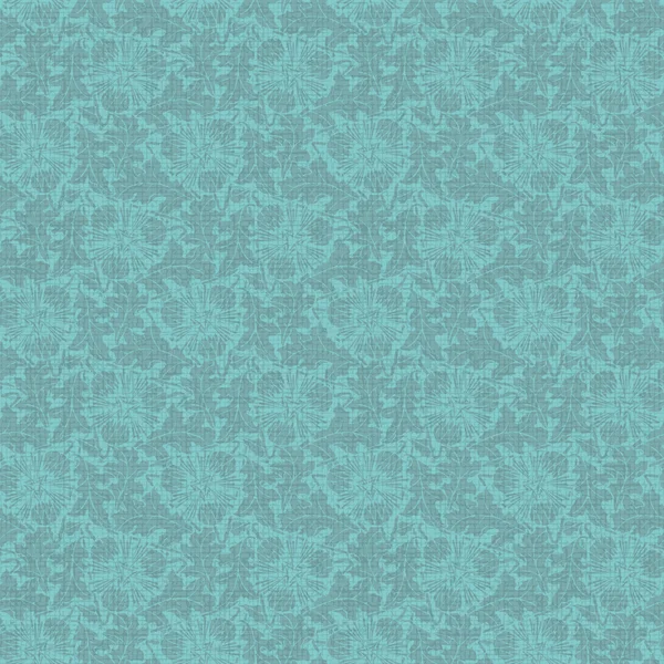 Vector vintage turquoise naadloze bloemmotief — Stockvector