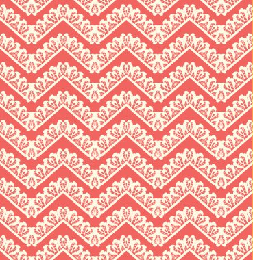 kırmızı zemin üzerine dantel seamless modeli