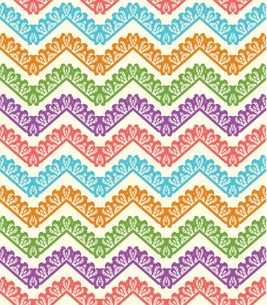 Färgglada zigzag seamless mönster. Chevron bakgrund. vektor illustration — Stock vektor