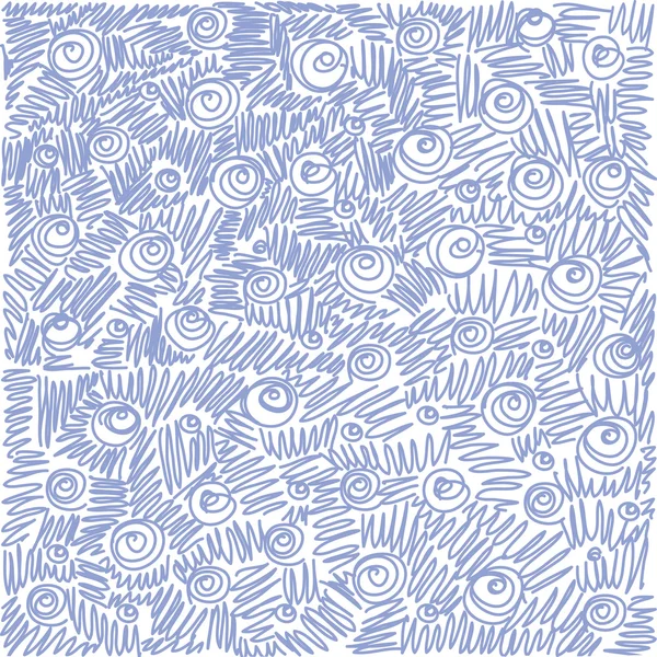 Seamless doodle abstract swirls and waves pattern. — Stock Vector