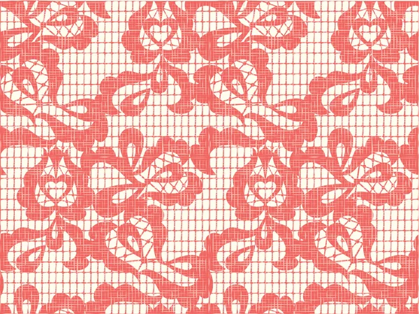 Tissu vectoriel dentelle motif sans couture — Image vectorielle