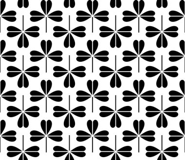 vektör Illustration Dikişsiz siyah-beyaz desen