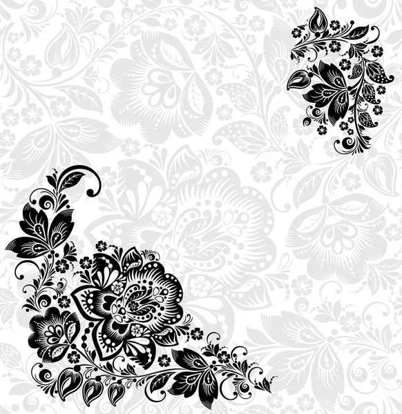 Vector abstract floral designelementen — Stockvector