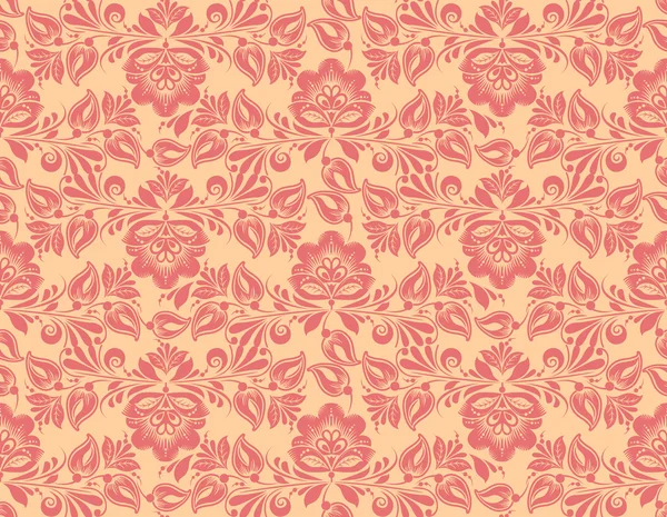 Klassieke achtergrond naadloze vintage bloemenpatroon — Stockvector