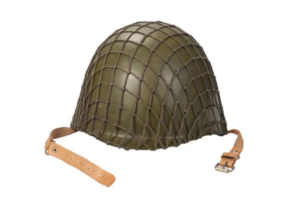 Soviet army mechanized infantry helmet isolated on white — Stock Photo, Image