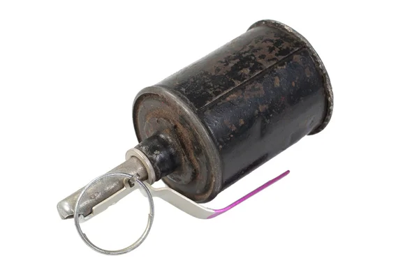Ww2 granada de mão isolada sobre um fundo branco — Fotografia de Stock