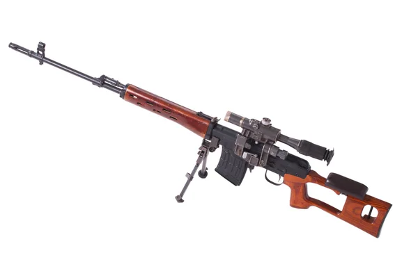 Снайперська гвинтівка з оптичним прицілом — стокове фото