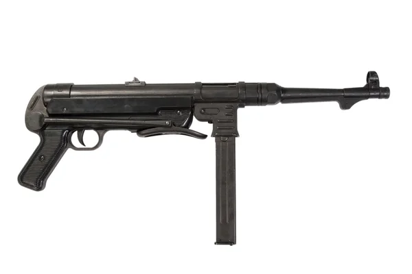 MP40 οπλοπολυβόλο σε άσπρο φόντο — Φωτογραφία Αρχείου