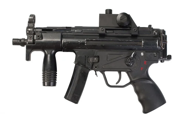 Alemão submetralhadora MP5 isolado — Fotografia de Stock