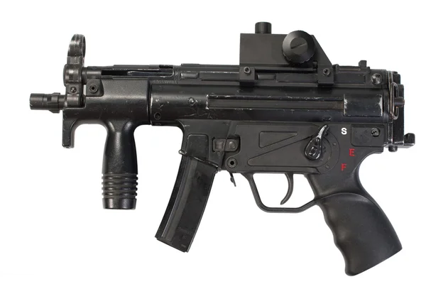 Alman hafif makineli tüfek mp5 izole — Stok fotoğraf