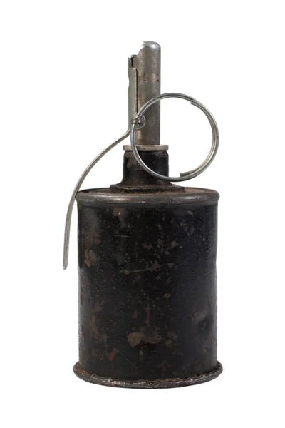 Grenade à main période Ww2 isolée sur fond blanc — Photo