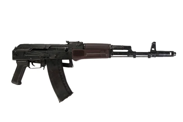 Kalashnikov aks74 isolado em um fundo branco — Fotografia de Stock