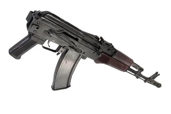 Kalashnikov aks74 isolado em um fundo branco — Fotografia de Stock