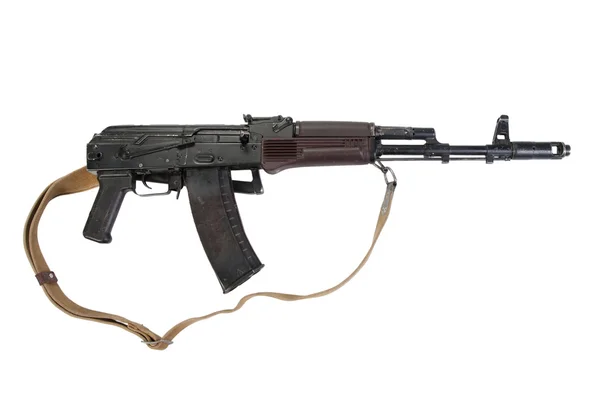 Kalashnikov aks74 isolato su uno sfondo bianco — Foto Stock