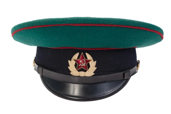 Soviet army border guard soldiers cap — Stock Photo, Image