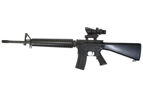 M16 puška s optický hledáček — Stock fotografie