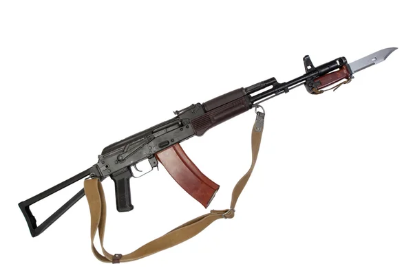 Kalashnikov ak para met bajonet — Stockfoto