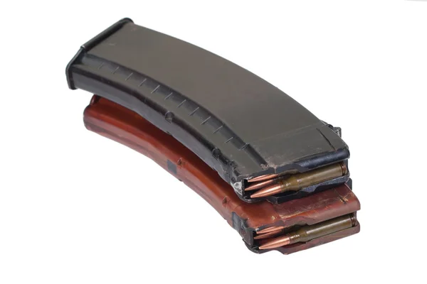 Rifle magazins with ammo — Stock Photo, Image