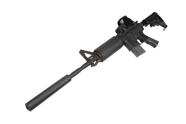 Rifle con silenciador — Foto de Stock