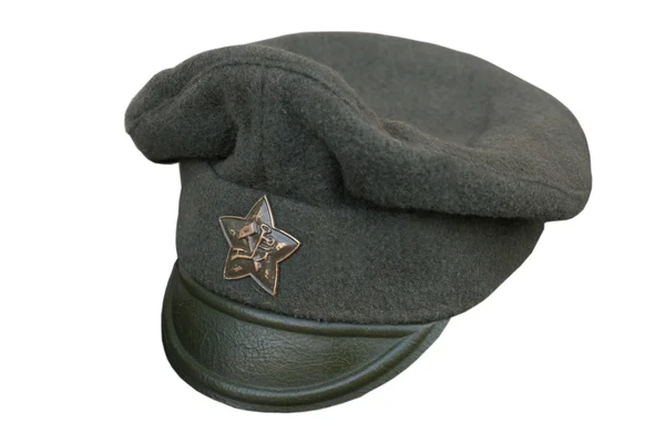 Gorra roja del ejército — Foto de Stock