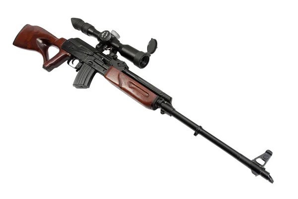 Kalashnikov gebaseerd sniper geweer — Stockfoto