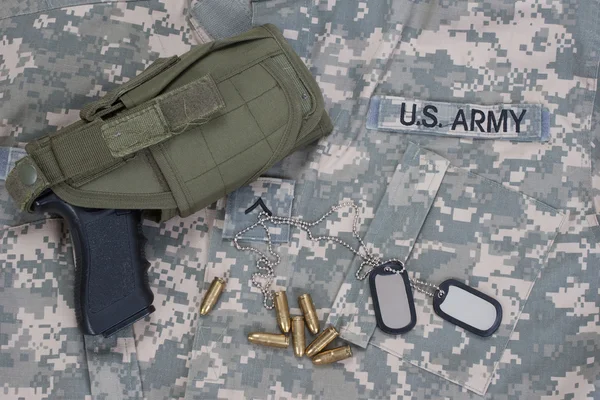 US army concept with dog tags — Stock Photo, Image