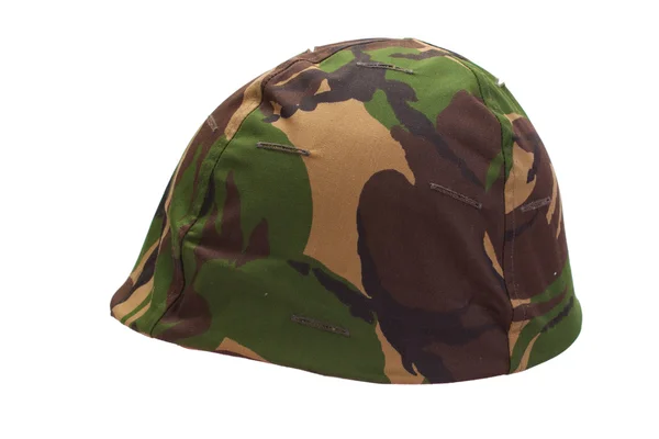 Vojenská helma s dpm vzor kamufláž — Stock fotografie