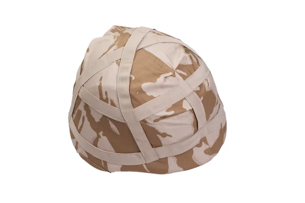Kevlar helmu vzorkem pouštní kamufláž — Stock fotografie