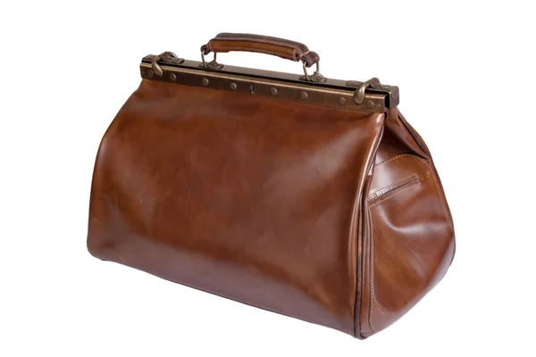 レトロなスタイルの革バッグ — ストック写真