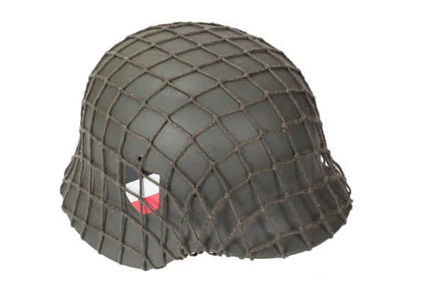 Camouflaged german army helmet — Stock Photo, Image
